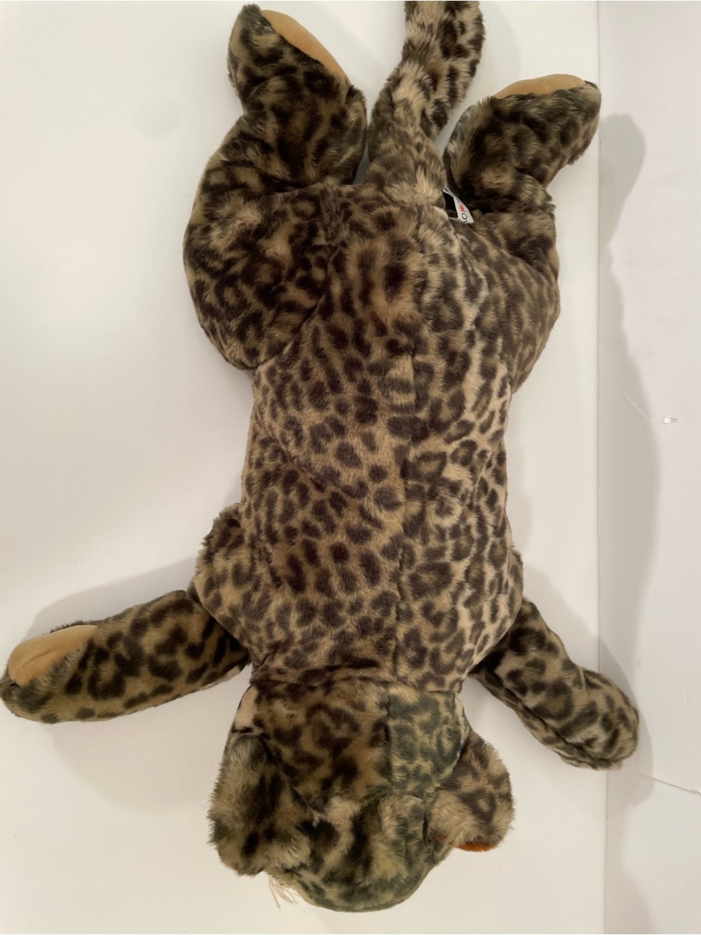 Vintage FAO Schwarz Leopard Plush 24” Realistic Sitting Big Cat Cheetah Jungle